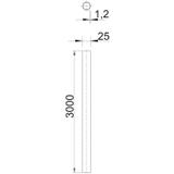 S25W FT, RURY S25 BEZ GW.3000MM OC.O.