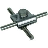 Zacisk M V, stal nierdzewna NIRO 200 kA, do drutu 8-10 mm, ze śrubą sześciokątną