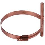 Wspornik do drutu 8 mm z obejmą PPS do rury spustowej, Cu