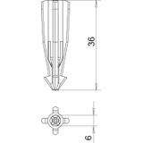 KOŁEK DO GAZOBETONU 6X35MM