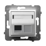 ARIA Obudowa gniazda pojedynczego typu Keystone skośna - kolor biały