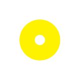 Ex9P1 H S9EMPTY Naklejka wyłącznika awaryjnego do Ex9P1 H średnica 90mm samoprzylepna żółta pusta