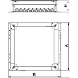 UZD 170 350-3 R, Puszka podpodłogowa, 115-170 mm