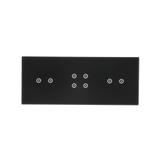 Simon 54 Touch Panel dotykowy S54 Touch 3 moduły 2 pola dotykowe poziome + 4 pola dotykowe + 2 pola dotykowe poziome zastygła lawa DSTR3242/73 KONTAKT