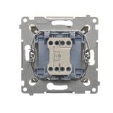 Simon 54 Przycisk „dzwonek” z podświetleniem LED 10A 250V szybkozłączka złoty mat DD1L.01/44 KONTAKT