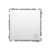 Simon Basic Przycisk światło 16A z. śrub. biały