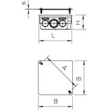 UV 100 K, PUSZKA PODTYNK.ŁĄCZEŃ.UV100K