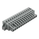 MCS-MIDI Classic gniazdo 14-bieg. szare raster 5 mm /25szt./ WAGO