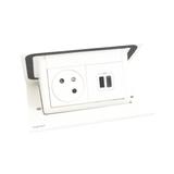 INCARA: POP UP - 2P+Z / USB A+C - 2,0 M-BIAŁY, Legrand