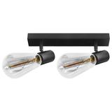 RIO SP 2, oprawa ścienno-sufitowa, E27 max. 2x60W, IP20, czarna