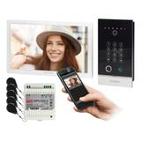 Zestaw wideodomofonowy bezsłuchawkowy monitor 10 LCD menu OSD WI-FI + APP na telefon z gniazde OR-VI