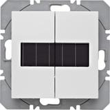 BERKER B.X/S.1 KNX RF przycisk podwójny płaski z baterią słoneczną biały 85656189 HAGER