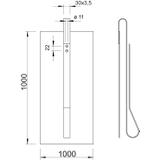 PŁYTA UZIEMIAJĄCA 1000X1000X3