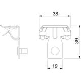 BCVTB 4-8 M6, Klamra nośna