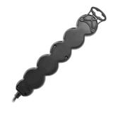 Przedłużacz 5-krotny 2P+Z (Schuko), 3m H05VV-F 3x1,5mm2, Imax=16A, płaska wtyczka, czarny ES-6(GS)/B/3 ORNO