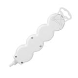 Przedłużacz 3-krotny 2P+Z (Schuko), z wyłącznikiem, 5m H05VV-F 3x1,5mm2, Imax=16A, płaska wtyczka, b ES-5(GS)/W/5 ORNO