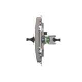 Simon Basic Gniazdo światłowodowe / optyczne podwójne SC/APC stal inox BMGS2.01/21 KONTAKT