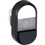 Przycisk podwójny bez tekstu przezroczyste pole podświetlany MPD16-11C