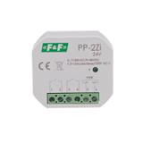 Przekaźnik elektromagnetyczny 2Z 16A montaż podtynkowy U=7-30VAC/9-40VDC 2Z 16A (160A/20ms) PP-2Z-LED-24V F&F