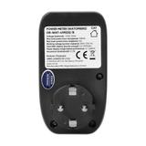 Watomierz, kalkulator energii z wyświetlaczem LCD, wersja schuko, czarny