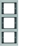 BERKER K.5 Ramka potrójna pionowa aluminium 13337003 HAGER