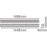 Oprawa liniowa z bezpośrednim i pośrednim rozsyłem światła LINEAR IndiviLED DIRECT 1500 25W/4000K EM