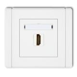 FLEXI Gniazdo pojedyncze HDMI 2.0 biały