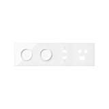 Simon 100 Panel 4-krotny: 2 gniazda + HDMI + USB + TV/SAT+ RJ45 biały 10020406-130 KONTAKT
