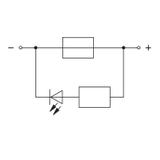 TOPJOBS złączka 2-przewodowa 6 mm2 z LED szara /25szt./ WAGO