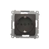 Simon 54 Gniazdo Schuko z przesłonami 16A z. śrub. brąz mat