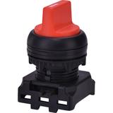 EGS3-SN-R - Napęd pokrętny piórkiem 3 położeniowy, z powrotem z lewej -Czerwony