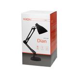 DIAN lampa biurkowa. 60W stalowa, czerwona DL-1/R ORNO