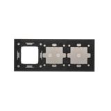 Simon 54 Touch Panel dotykowy S54 Touch 3 moduły 1 pole dotykowe + 2 pola dotykowe poziome + 1 otwór na osprzęt S54 srebrna mgła DSTR3120/71 KONTAKT