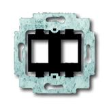 Pierścień nośny z cokołem  Do 2 złączy Modular Jack  czarny