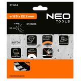 Tarcza diamentowa 125 x 22.2 mm, turbo wave