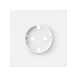 SIMON 100 W100-10020105X-230 Panel 1-krotny: 1 gniazdo zasilające; biały mat