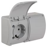 VG-Koala Gn. podw. 2x2P+Z-CHUKO n/t IP44 popiel Z-lapk.popiel VG 182-03 61.398 OPATÓWEK