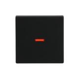 FUTURE Klawisz z czerwonym okienkiem czarny matowy