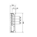 univers N Podzespół rozstaw 60mm3-pol.8xNH00listw.450x500mm odpływ dół UE32B8N HAGER