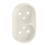 Valena Allure Plakietka Kremowa Gniazda Podwójnego 2x2P+Z 753996 LEGRAND