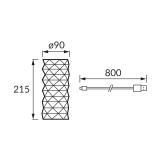 Lampka stołowa SMD LED HOLI LED CRYSTAL WW CW