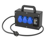 ROZDZIELNICA PRZENOŚNA Z GUMY TYPU „TWARDOGÓRA” 2M Wejście 16/3-GS+1,5M - wyjście 3xGS FI25/2/0,03 I