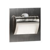 DRACO LED NEW 1,5W oprawa schodowa podtynkowa 12VDC 30lm 4000K satyna czujnik ruchu i zmierzch AD-OS