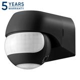 Czujnik ruchu 180° IP44, 800W, max 15m, mini, czarny