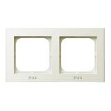 SONATA Ramka podwójna do łączników IP-44 - kolor ecru