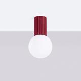 Plafon HALO burgund IP44