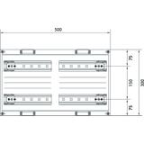 univers N Blok dla aparatów modułowych montowanych poziomo 4x12M 300x500mm UD22B1 HAGER
