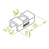 Podkładka dystansowa PD9 803200 BAKS