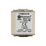 FUSE 350A 690V 1*BN/50 AR UC Wkładka szybka 350A AC 690V rozmiar 1 45x59x51 mm aR I 170M3418 EATON
