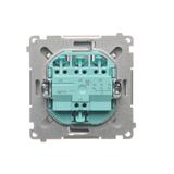 Simon Basic Przycisk potrójny 10A szybkozłączka stal inox